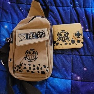 One Piece Trafalgar Law bag and wallet set